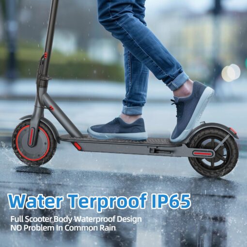 Electric Scooter Adults, Powerful 350W E-Scooter, Max 19 Mph & 19-23 Miles Range Scooters, Folding Scooters with 8.5" Solid Tires, Commuting Scooter Kick Scooter with APP Control - Image 4