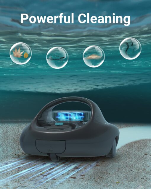 (2025 Upgraded) TALOSBO Pleco Se Cordless Pool Vacuum Cleaner Up to 130 Mins Runtime, Robotic Pool Cleaner with Fast Charge, Ideal for Flat Above Ground and Inground Pools up to 861 Sq. Ft. - Image 8