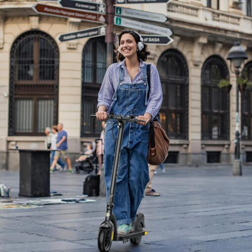 Electric Scooter ZD01, 500W Peak Motor & 19 MPH Electric Scooter Adults, 12-15 Mi Range Electric Kick Scooters, 8.5" Solid Tires, E-Lock & E-Horn, Lightweight Foldable Escooter for Commuter - Image 3