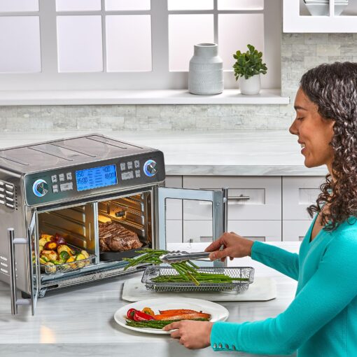 Emeril Lagasse Dual Zone 360 Air Fryer Oven Combo with French Door, 25 QT Extra Large, Cook Two Foods in Different Ways, Up to 60% Faster from Frozen to Finish - Image 3