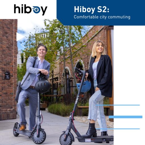 Hiboy Electric Scooter, 8.5" Tires, Up to 17 Miles Range, 350W Motor & 19 MPH Portable Foldable Commuting Electric Scooter for Adults - Image 4