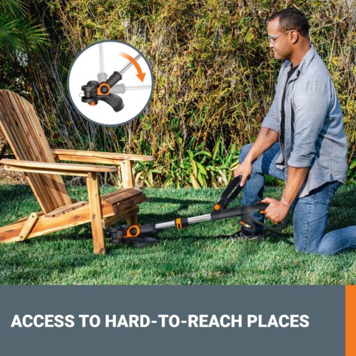 Worx 20V String Trimmer + Turbine Blower + Hedge Trimmer (Batteries & Charger Included) - Image 5