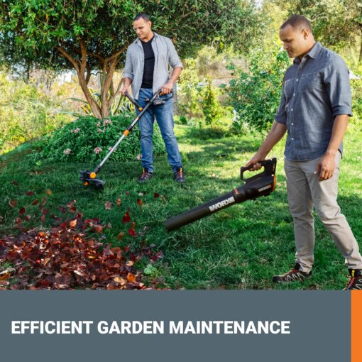 Worx 20V GT Revolution 12" Cordless String Trimmer & Turbine Leaf Blower Power Share Combo Kit - WG930.2 (Batteries & Charger Included) - Image 7