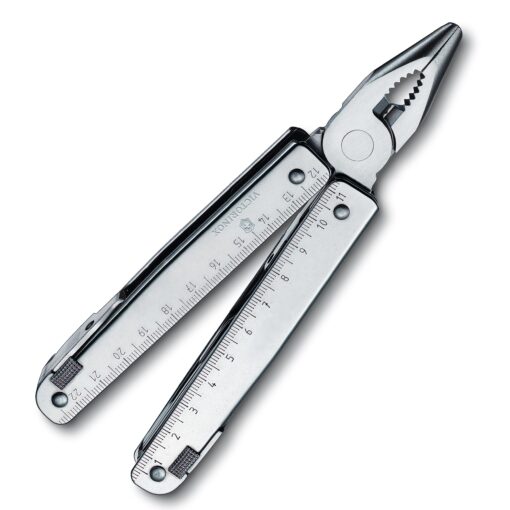 Victorinox Swiss Tool X Plus Ratchet Swiss Army Knife, 35 Function Swiss Made Multi-Tool with Needle-nose pliers, Wire Cutter, Crate Opener and Large Blade - Silver - Image 7