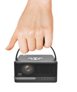 [6 Hr Battery] Worlds Brightest AAXA P6 Ultimate 1100 LED Lumens Smart Projector, USBC Video, 20000mah, WiFi 6 BT 5.4, Direct iPhone Mirroring, Portable Mini Projector, 1080p, HDMI/USB/TF Inputs