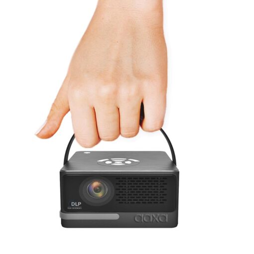 [6 Hr Battery] Worlds Brightest AAXA P6 Ultimate 1100 LED Lumens Smart Projector, USBC Video, 20000mah, WiFi 6 BT 5.4, Direct iPhone Mirroring, Portable Mini Projector, 1080p, HDMI/USB/TF Inputs