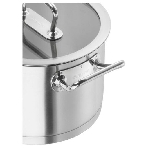 ZWILLING 65124-240 Pro Stock Pot, Deep, 9.4 inches (24 cm) (With Glass Lid), Double-Handed, Deep Pot, Stainless Steel, 3-Layer Base, Induction Compatible, 8.0 L - Image 6