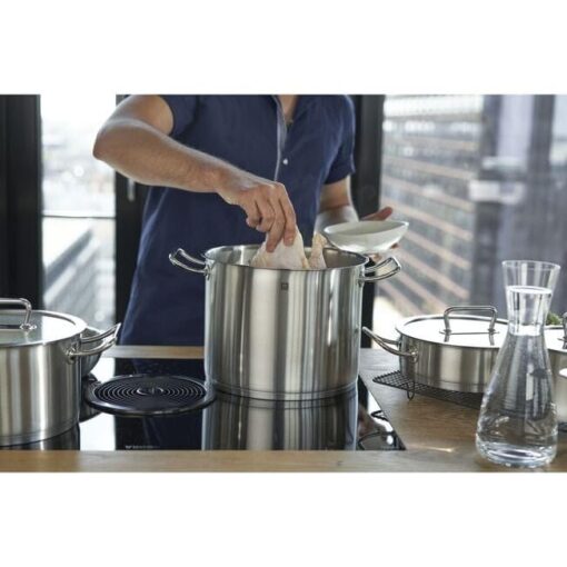ZWILLING 65124-240 Pro Stock Pot, Deep, 9.4 inches (24 cm) (With Glass Lid), Double-Handed, Deep Pot, Stainless Steel, 3-Layer Base, Induction Compatible, 8.0 L - Image 11