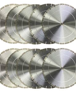 (10 Pack) VTXMax VSS 16 inch Dry or Wet Cutting General Purpose Power Saw Segmented Diamond Blades for Concrete Stone Brick Masonry (16" - 10 pcs)